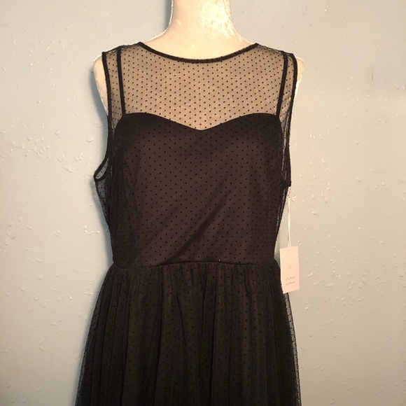 LC Lauren Conrad Midnight Garden Dress 8 - Picture 2 of 4